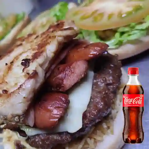 Combo Hamburguesa Super Street +Cocacola Orig 400ml