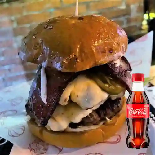 Combo Hamburguesa Doble Carne +Cocacola Orig 250ML