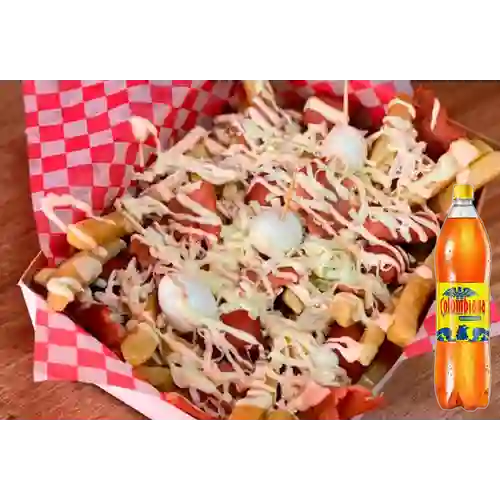 Combo Salchipapa Ranchera + Colombiana 1.5 l