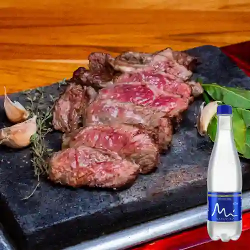 Combo Rib Eye (400 Gr) + Manatial Sin Gas 600ML