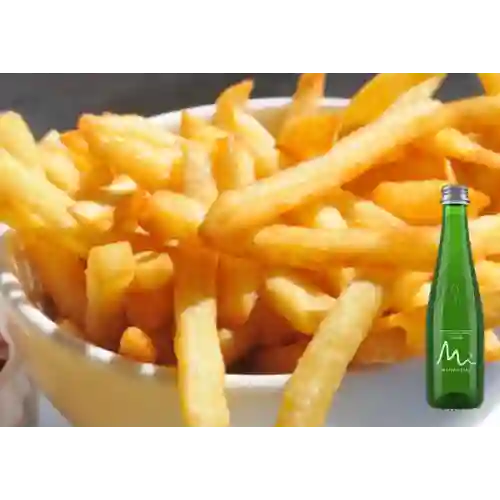 Combo Papas a la Francesa + Manantial Con Gas 400 ml 
