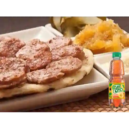 Combo Arepa Suiza + Mr Tea Durazno 400 ml