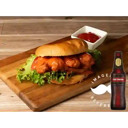 Combo Buffalo Burger + Club col. Negra Bot. 330ml
