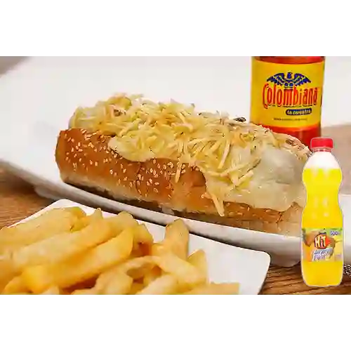 Combo Hot Dog Tradicional + Hit Naranja Piña 500 ml