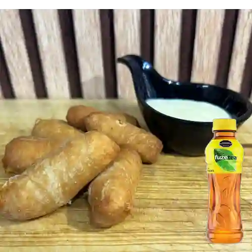 Combo Porcion de Tequeños + Fuze Tea Limón 400ML