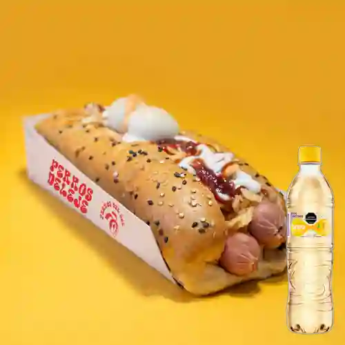 Combo Perro Doble + Brisa Saborizada Maracuyá 600ml