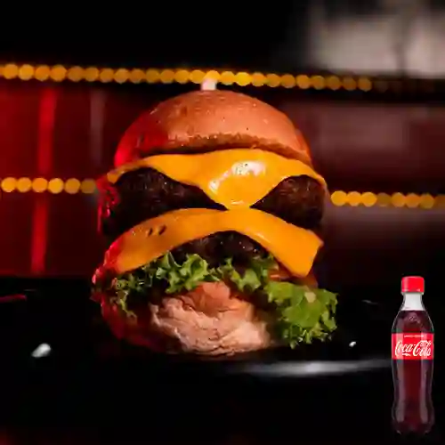 Combo Hamburguesa Doble Carne +Cocacola Orig 400ml