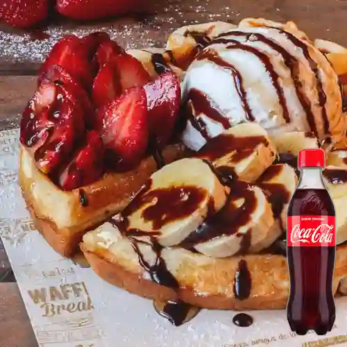 Combo Waffle Nutella y Banano + Coca Cola 400 ml