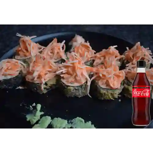 Combo Sashimi Roll + Coca-Cola Sin Azúcar 300 Ml.