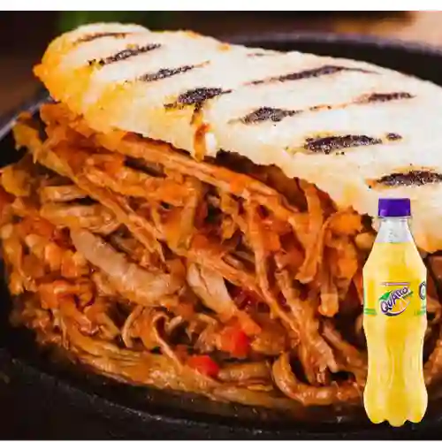 Combo Arepa Full Carne + Quatro Original 400ML