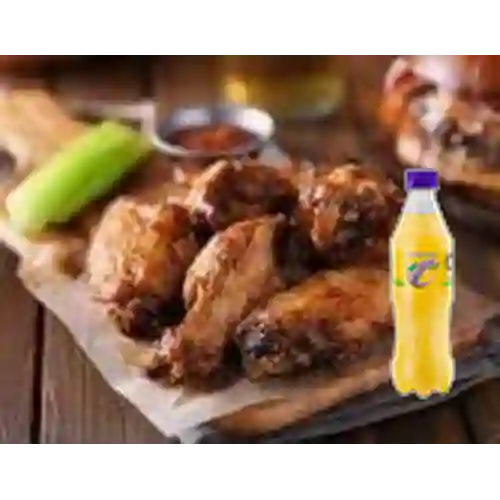 Combo 6 Alitas + Quatro Original 400ML