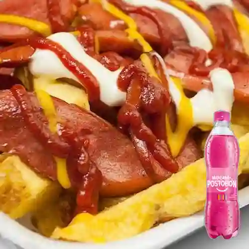 Combo Salchipapa Clásica + Postobón Manzana 250Ml