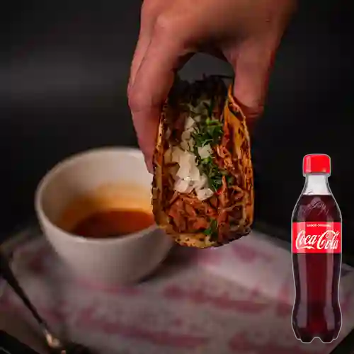 Combo 4) Tacos de Birria +Cocacola Orig 400ml