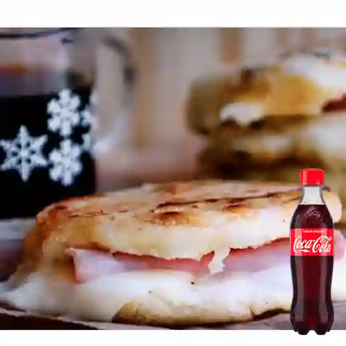 Combo Arepa Jamón&Queso +Cocacola Orig 400ml