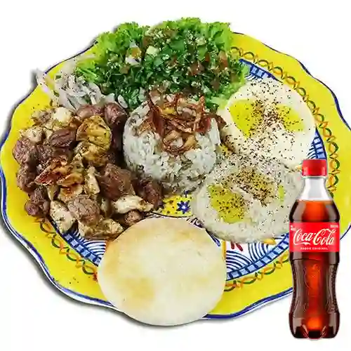 Combo Plato Shawarma + Coca Cola Original 400 ml