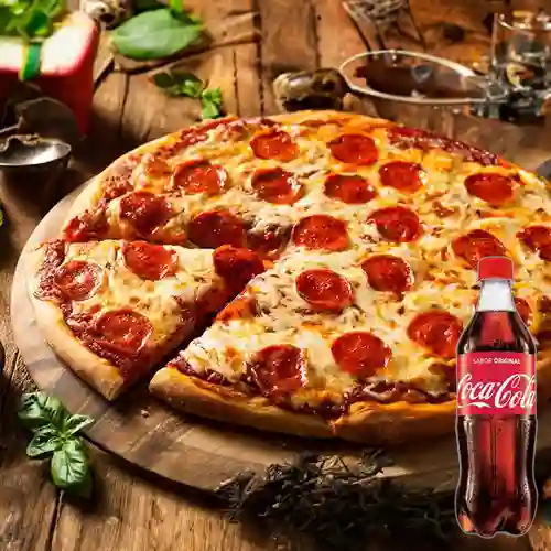 Combo Pizza Salami + Coca-Cola Sabor Original 500 ml
