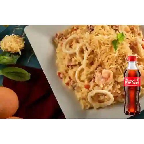 Combo Arroz Cremoso de Mariscos +Cocacola Orig 400ml