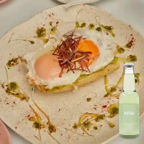 Tostadas de Aguacate +Hatsu Sandía&Albahaca 300ml