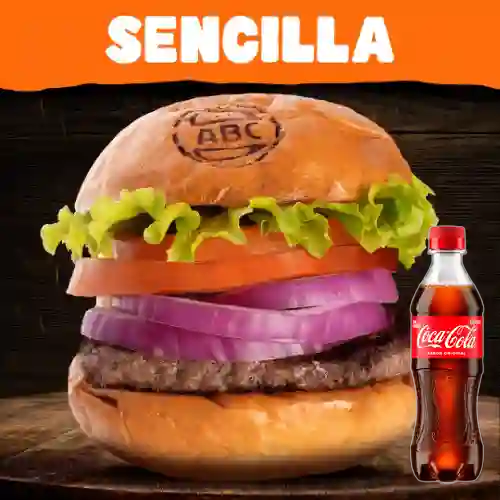 Cmb hamburgsa sncill+coca cola orgl400ml