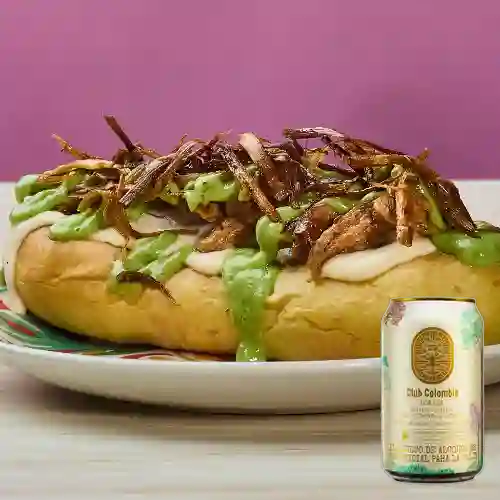Combo Perrito Delicius + Club Colombia Dorada 330 ml