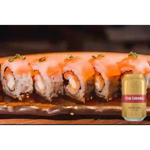 Combo Bagel Japanese Roll + Club col. Dorada Lta 330ml
