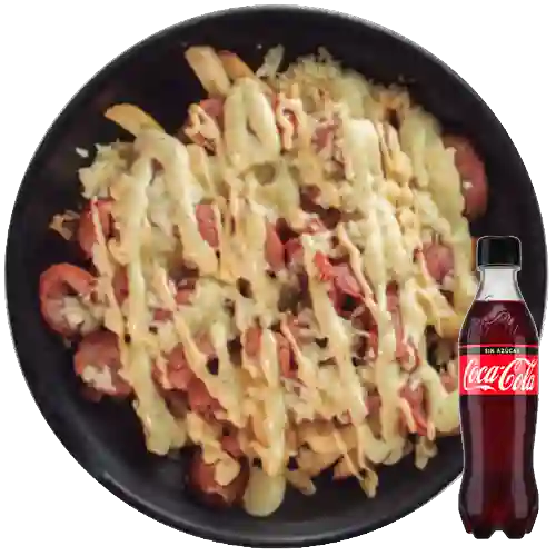 Combo Salchipapas + Coca-cola Sin Azúcar 400 ml