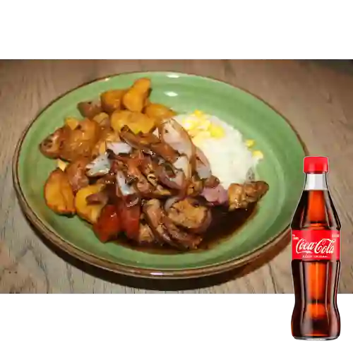 Combo Pollo Saltado + Coca Cola Original 300ML