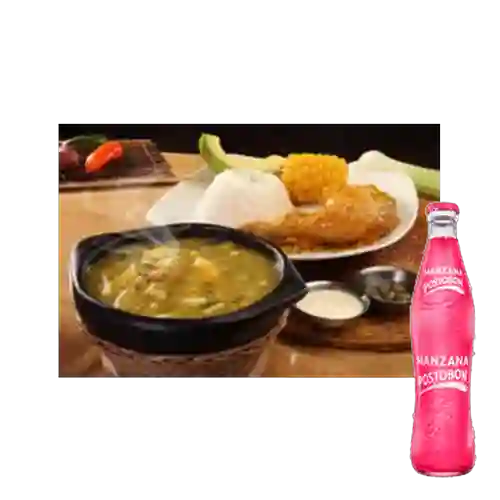 Ajiaco (Sábados&Domingos) + Postobón Manzana 350ml