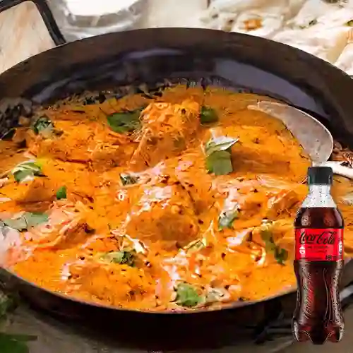 Combo Butter Chicken + Coca Cola Sin Azúcar 400 ml
