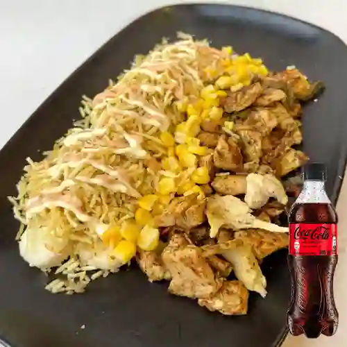 Combo Chuzo de Pollo + Coca Cola Sin Azúcar 400 ml