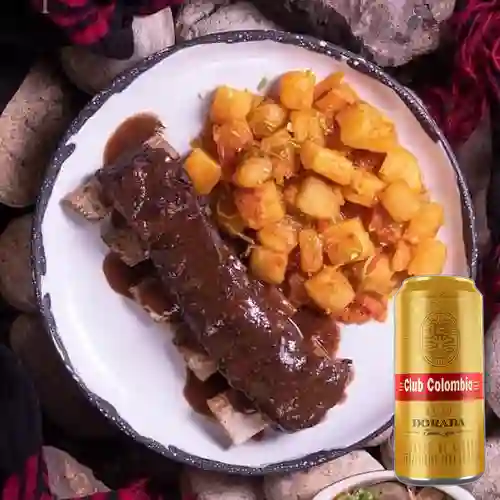Combo Asado de Tira + Club Colombia Dorada 269 ml