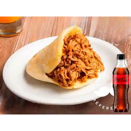 Combo Arepa con Carne + Coca-Cola ZERO 400ml
