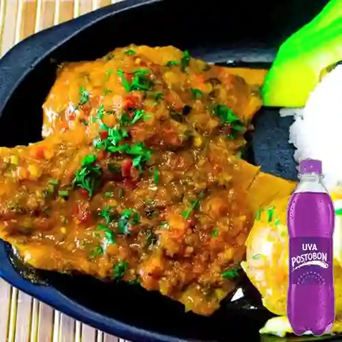 Combo Sobrebarriga en Salsa + Postobon Uva 400 ml