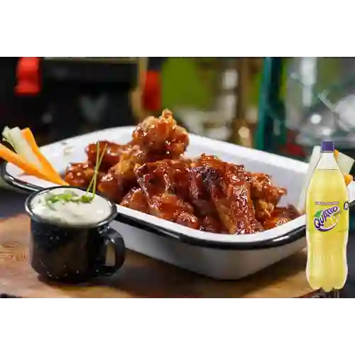 Combo Alitas X 24 + Quatro Original 1.5Lt