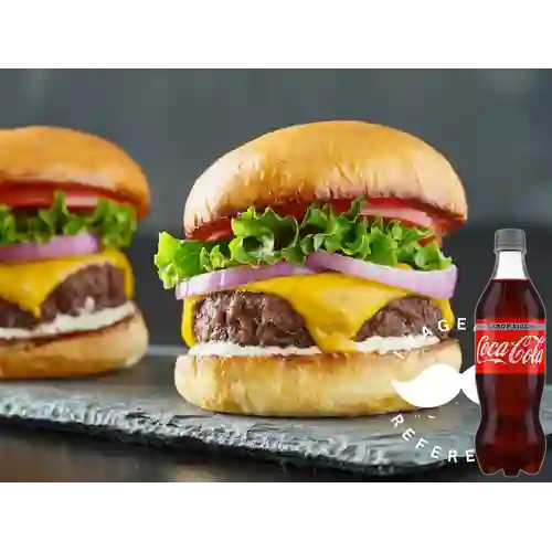 Combo Hamburguesa Clásica +Cocacola Light 400ml
