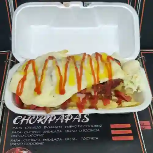 Combo Salchipapas de Queso +Postobón Coca - Cola 400ml