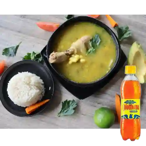 Combo Ajiaco con Pollo + Colombiana 400 ml