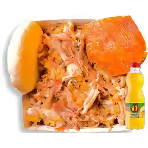 Combo Lechona Mediana + Hit Naranja 500 ml
