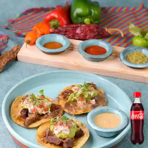 Combo Tacos Suadero X3 +Cocacola Orig 400ml