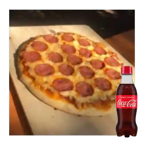 Combo Pizza Pepperoni Personal +Cocacola Orig 250ml