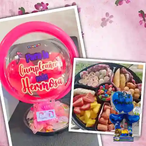 Combo Bandeja Rosa + Ancheta Corazon