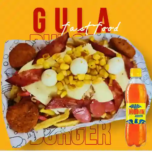 Combo Salchipapa Gula + Colombiana 250 ml