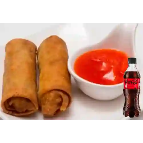 Combo Lumpia 2 Unidades + Coca-cola Sin Azucar 400Ml