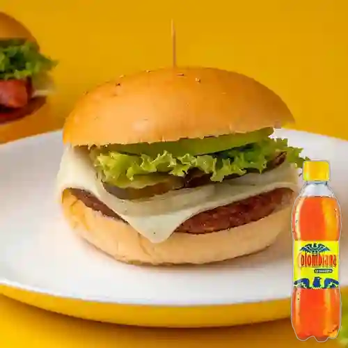 Combo Hamburguesa Clásica + Colombiana 400 ml