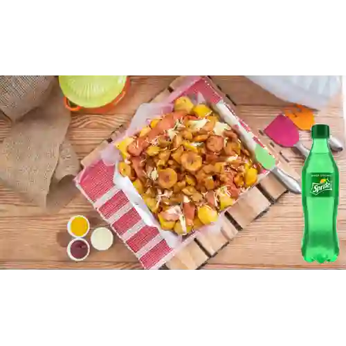 Combo Salchipapa Madurita + Sprite 400 ml