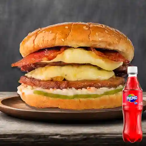 Combo Hamburguesa Super + Premio 400 ml
