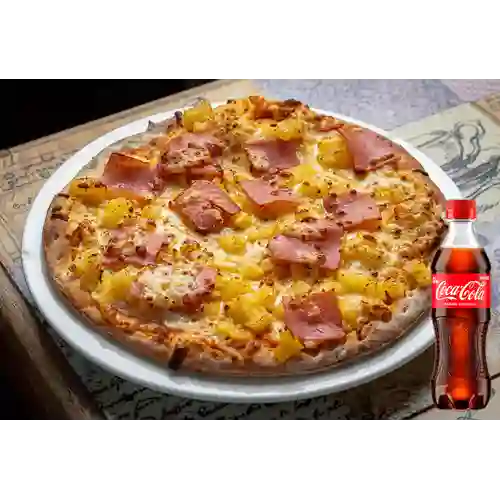 Combo Pizza Hawaiana + Coca Cola Original 400 ml