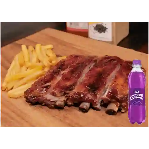 Combo Costilla St Louis Americana +Postobon Uva 400ml