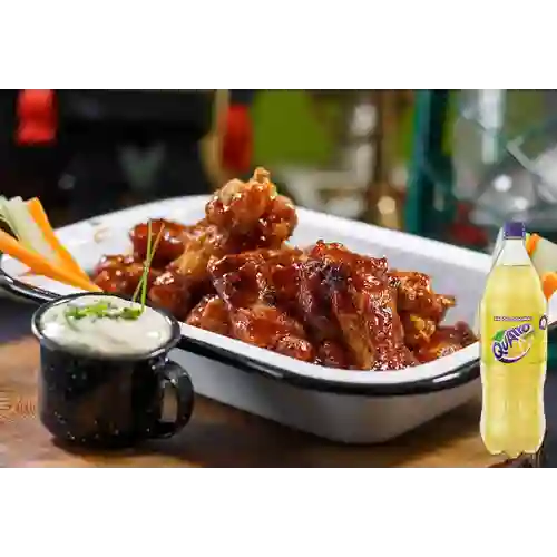 Combo Alitas X 16 + Quatro Original 1.5Lt