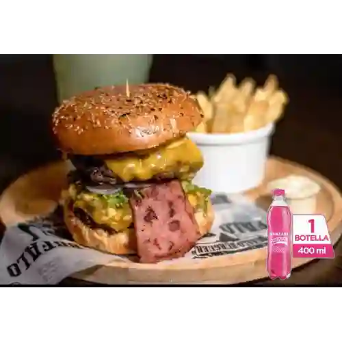Combo Buffalo Burger + Postobón Manzana 400 ml